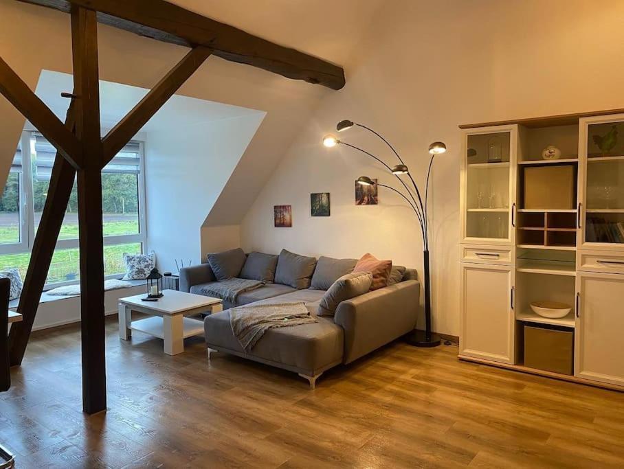 Wunderschoene Ferienwohnung Auf Dem Bauernhof Greven Esterno foto