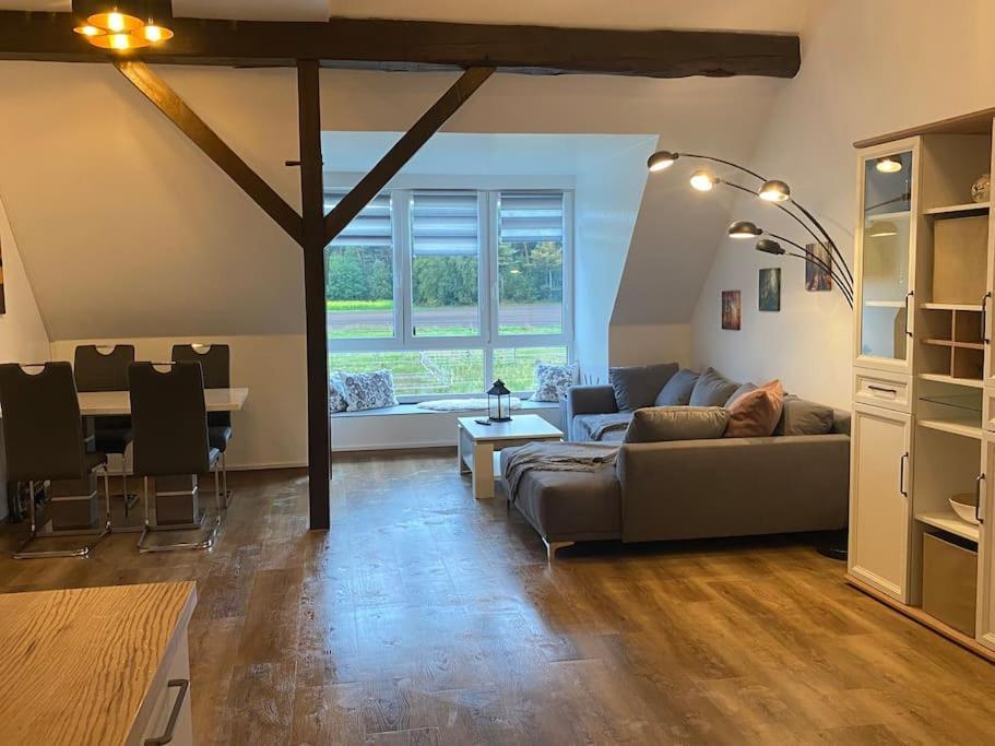 Wunderschoene Ferienwohnung Auf Dem Bauernhof Greven Esterno foto