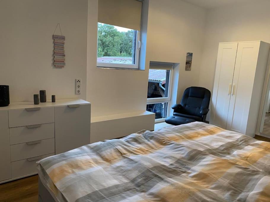 Wunderschoene Ferienwohnung Auf Dem Bauernhof Greven Esterno foto