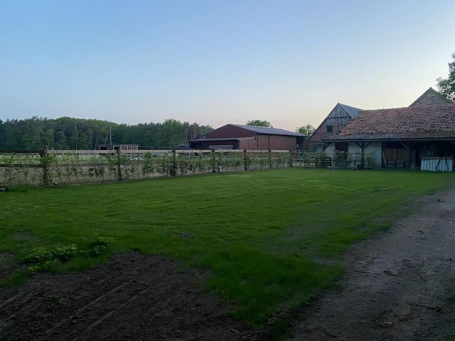 Wunderschoene Ferienwohnung Auf Dem Bauernhof Greven Esterno foto